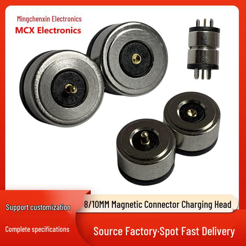 Magnetic Male/Female Connector 8/10mm Diameter Round Plug with Strong Suction
