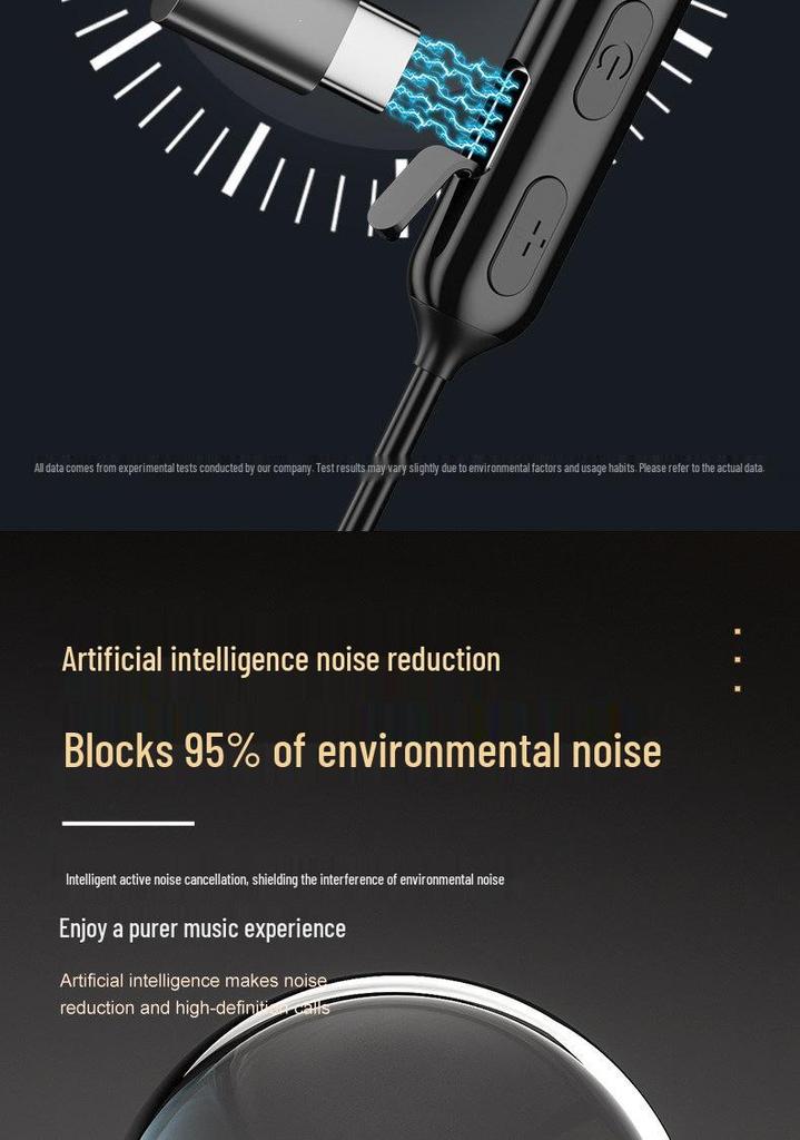 2026 Model Genuine Bluetooth Neckband Earphones: 200-Hour Battery, In-Ear Noise Cancellation, Perfect for Gaming and Sports.