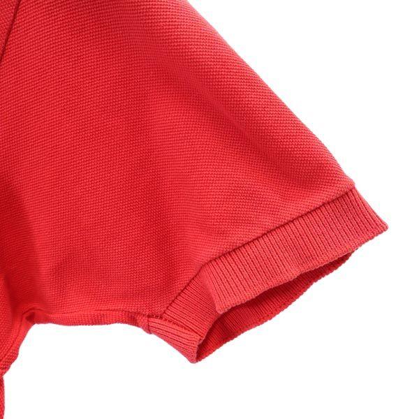 Lacoste 70s Vintage Spool Tag One Point Short Sleeve Polo Shirt Red Men's Used