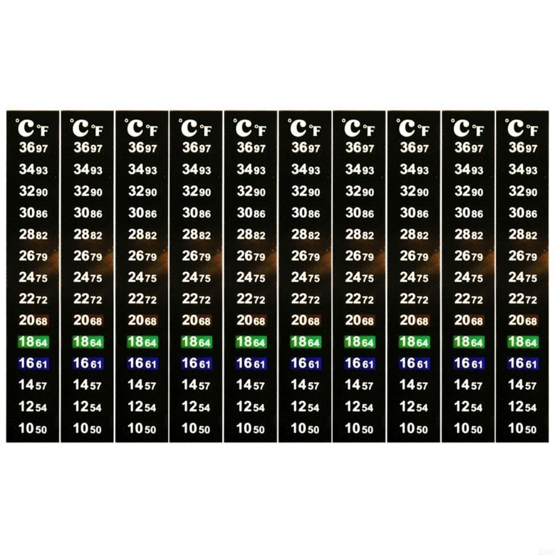 

Aquarium Thermometer Sticker Fish for Tank Temperature Strip Adhesive Stickers X3UC