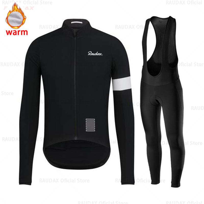 2026 Winter Fleece Riding Suit Set Clothes Roupa Ciclismo Masculino Long Sleeve Cycling Jersey Men Culotte Ciclismo Cycling