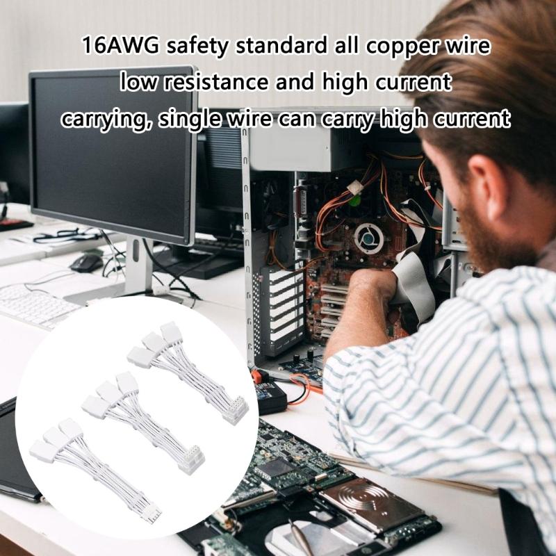 3x8pin 8PIN To 16Pin 12VHPWR GPU Cable 16Pin 12+4Pin Power Supply Adapter GPU Power Cable 16Pin Connector GPU Extension