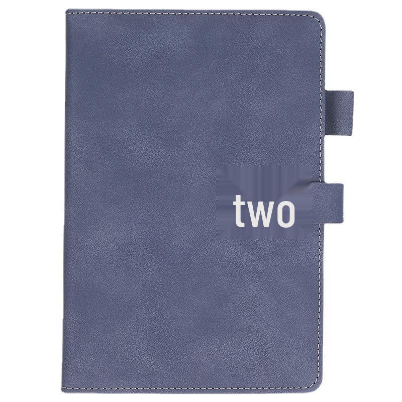 A5 Lambskin Business Notebook with Buckle & Custom Logo for Office Meetings