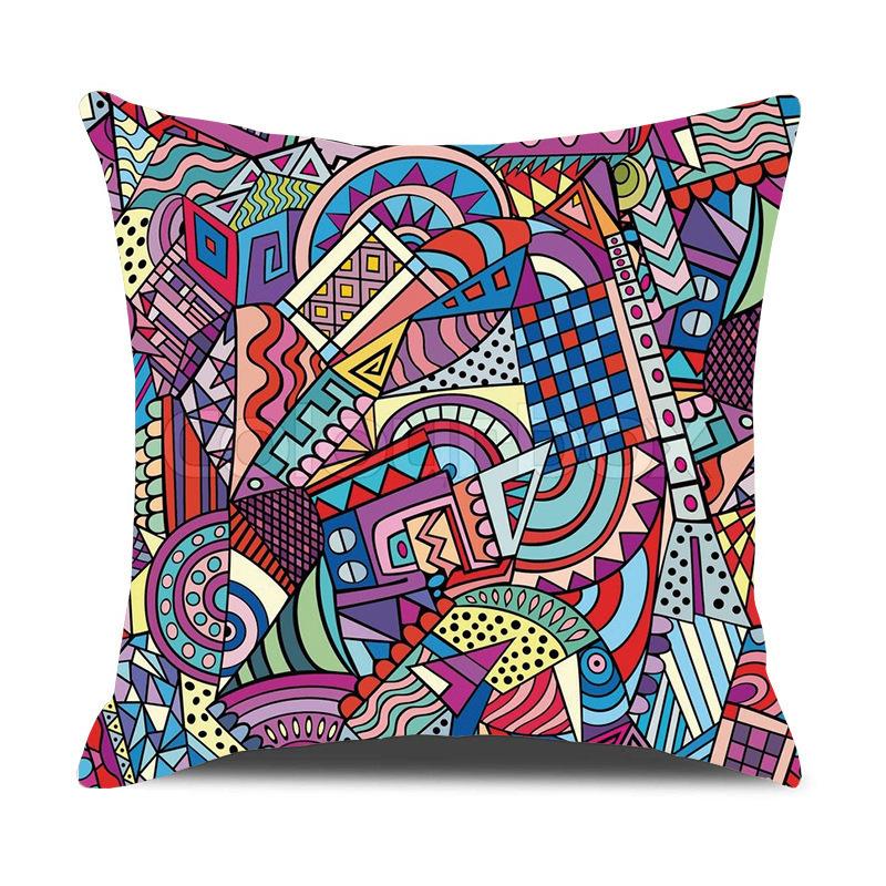New Car Pillow Nordic Style Bedside Print Pillowcase Bedroom Sofa Cushion Short Plush Pillow