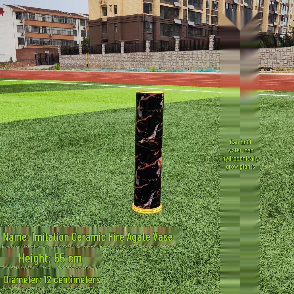 Nordic Large Resin Rattan Vase for Dried Flowers - Ceramic Look, Iron Art Floor Decoration.