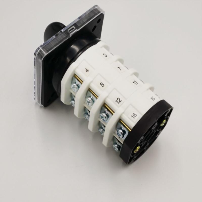 690V 32A 16 Terminals 3 Positions (1-0-2) On-Off-On Rotary Cam Changeover Switch SZL9-32/D1050.4