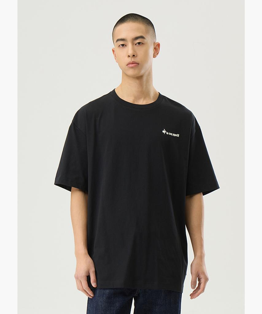 LECOQ Heritage Jersey Graphic Short Sleeve Tee - Black (Qq123Lrs25)