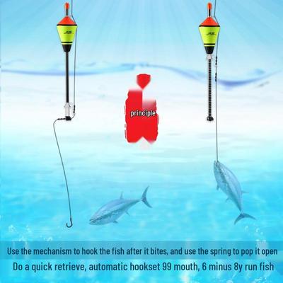 Automatic Fishing Hook Device with Sensitive Float - Douyin Style