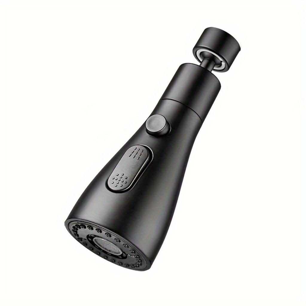 Three Mode Rotary Kitchen Faucet Bubbler with Nozzle - Multi-purpose, High-pressure, Splash Proof Design, Suitable for Bathroom and Sink Use