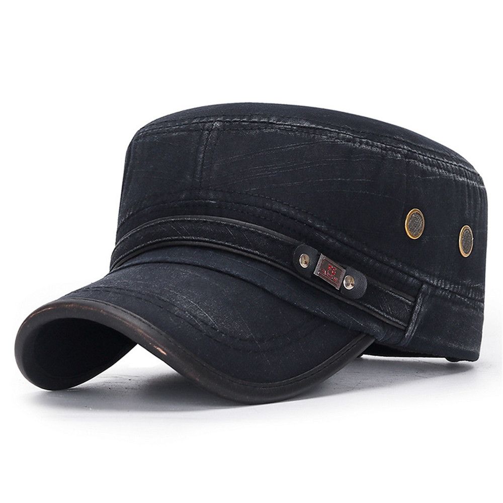 Casual Breathable Adjustable Cadet Hat Peaked Cap Sun Cap Baseball Cap
