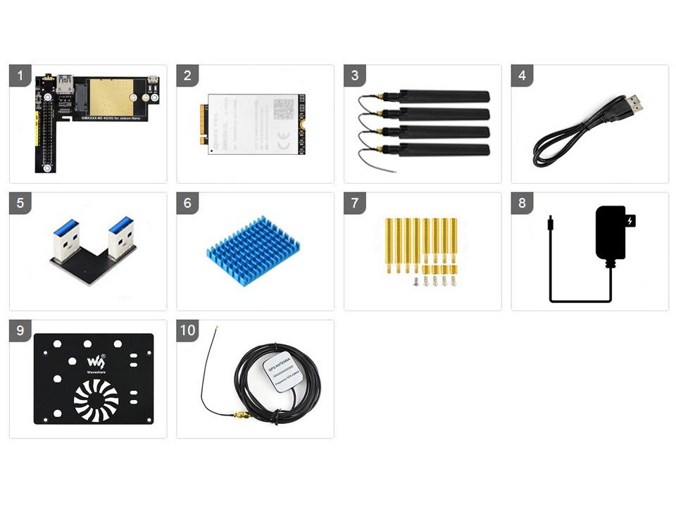 Jetson Nano 5G/4G/3G Communication Expansion Module with Domestic Network Access