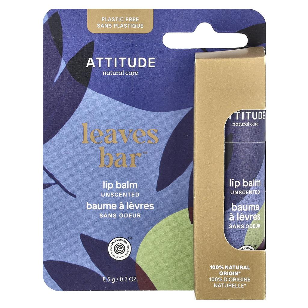 Leaves Bar™, Lip Balm, Unscented, 8.5 G (0.3 Oz)