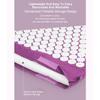 2pcs Body Massager Cushion Mat Relieve Acupressure Yoga Pad Pillow Set Purple