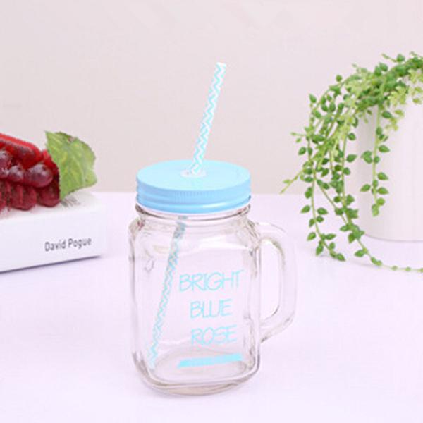 Buy 15oz Double Wall Insulated Mason Jar Tumbler Mug with Stainless