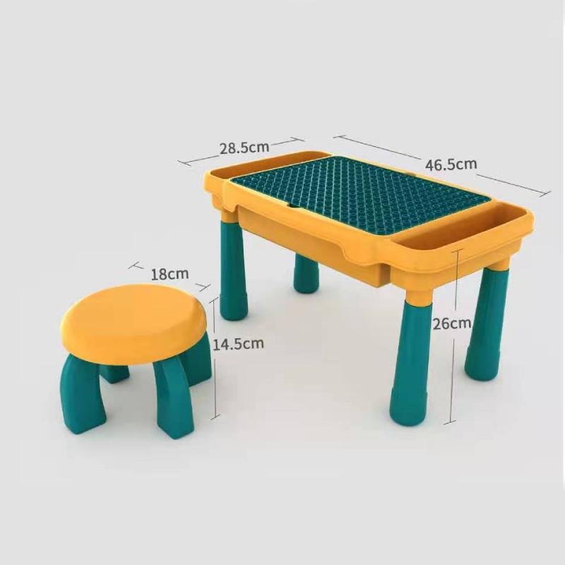

Multi Compatible Functional Building Block Learning Table Children Toy Education Table