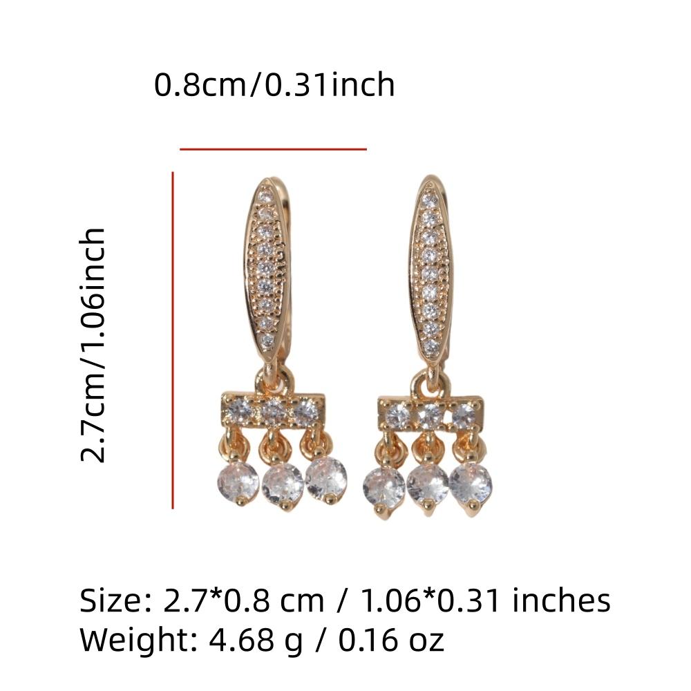 1 Pair Cute Little Crab Dangle Earrings for Women Zirconia Earring Jewelry Wedding Party Accessories