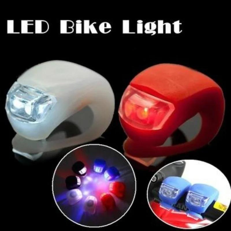 LED Silikonové Světlo na Horské Kolo Přední Zadní Světla Kolo Světlo Klip Příslušenství na Kolo