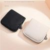 Portable Leather Storage Bag Multi-Compartment Multifunctional Jewelry Organizer Solid Color Small Wallet Outdoor