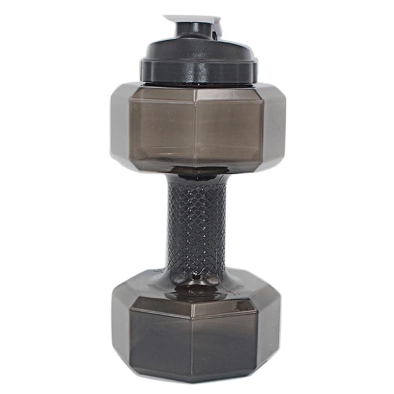 2.2L Láhev na vodu Sportovní posilovna Džbán Činka Činkovitý Tvar Cvičení Fitness Protein