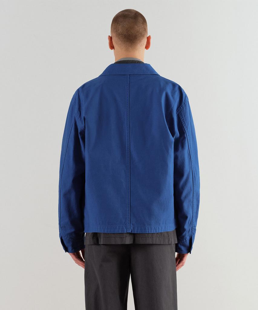Musinsa Standard Back Satin Short Chore Jacket [French Blue]