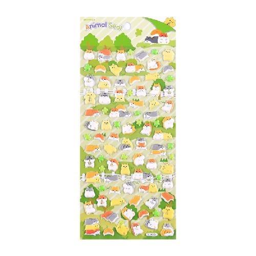 1Pc Cute Cartoon Ghost Family 3D Relief Stickers Fun Jelly Transparent Decoration for Phone Cases Children's DIY Crystal Sticker