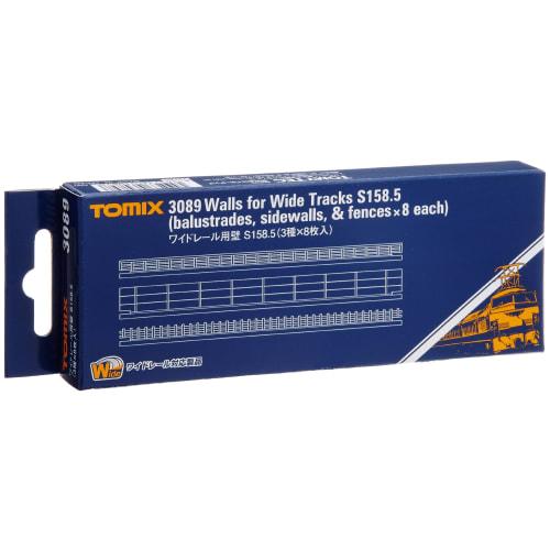 

TOMIX N Gauge Wide Rail Wall S158.5, 3 Types x 8 Sheets, 3089, Model Railroad Supplies
