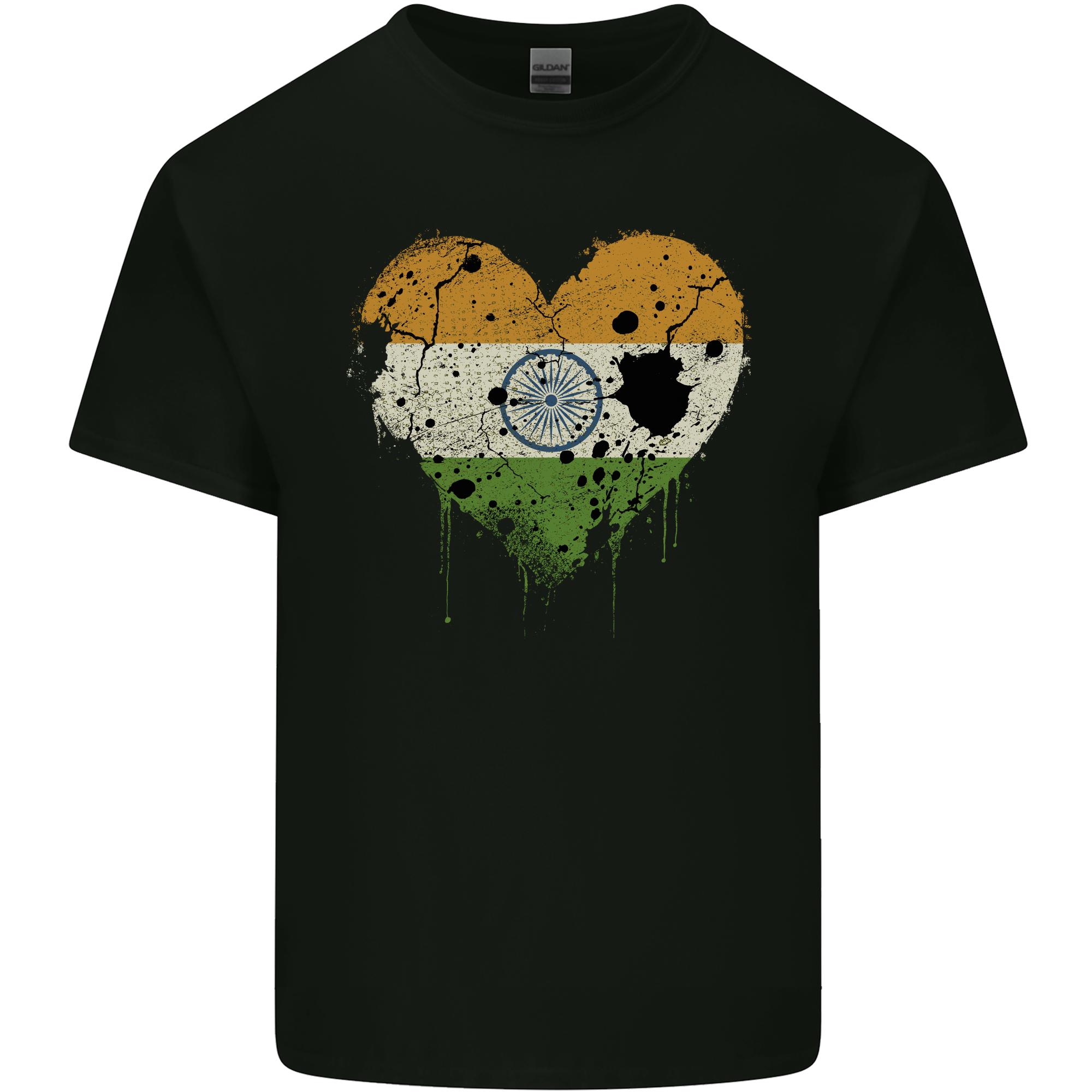 Love India Flag Indian Day Football Unisexs Light Cotton TShirt S