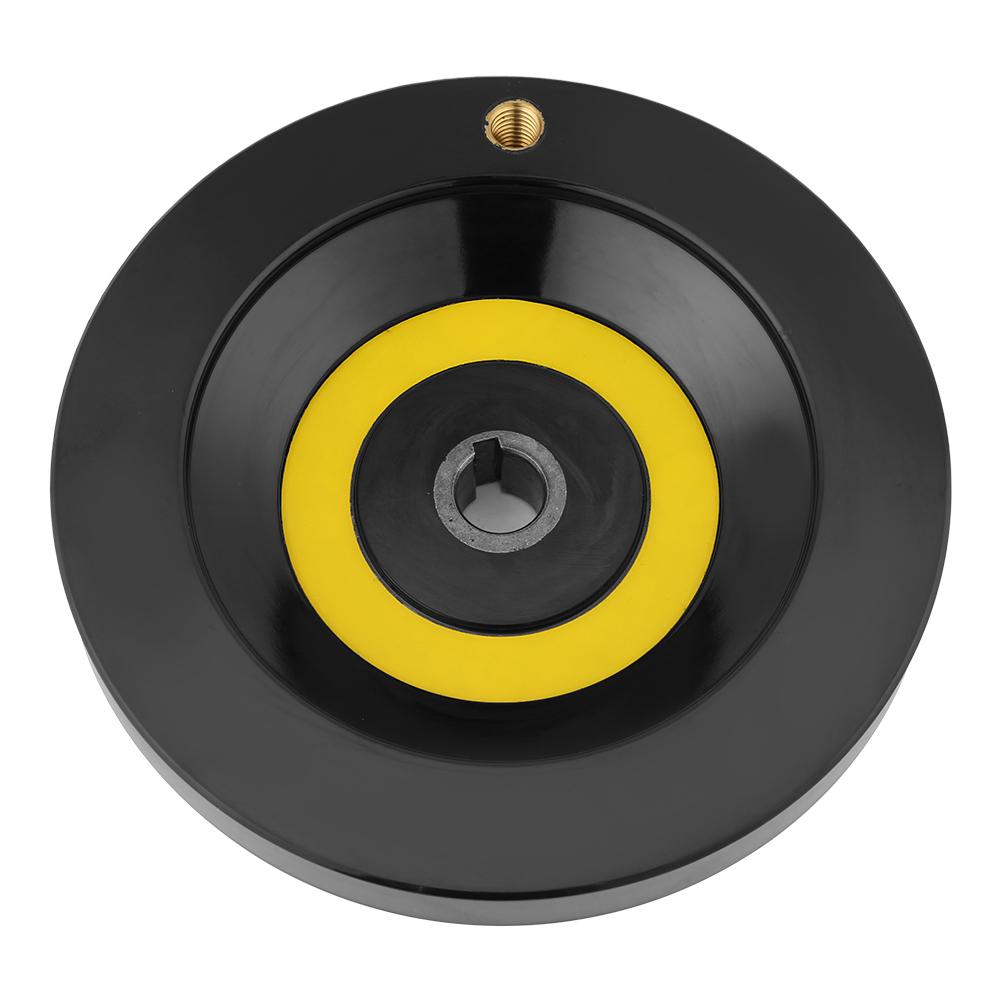 1 Stück Schwarzes Drehbank Fräsmaschine Hinteres Wellenhandrad mit Drehgriff(16 x 160mm)