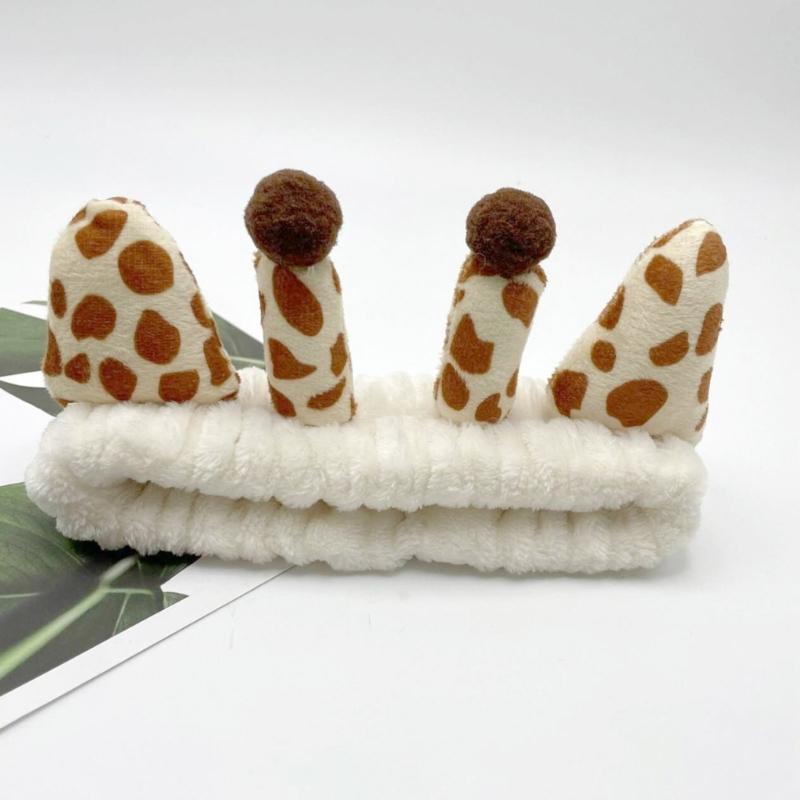 Spa Headband Multi-type Can Choose Giraffe Hairband Woman Makeup Headband