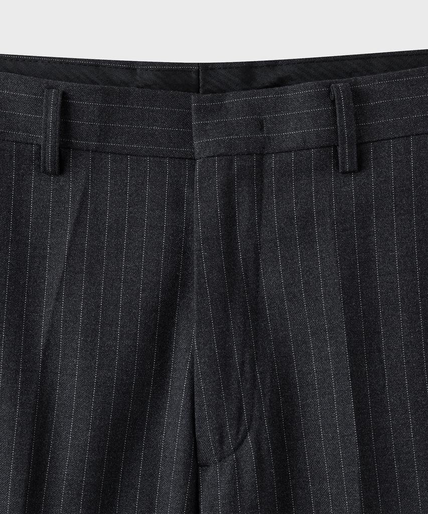 Beulaendideu Essential Wide Slacks [Charcoal Stripe]