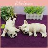 Französische Bulldogge Harzstatue Niedliches Tierornament Für Wohnzimmer-Dekoration