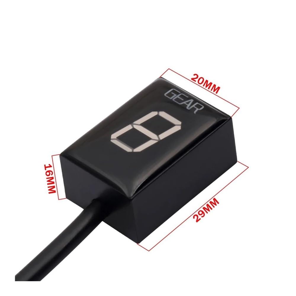 For CBR600RR, for CBR1000RR, for CBR400R, CB500X, for CMX500, CRF250, LM, Motorcycle Gear Indicator, Gear Indicator (White)