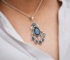 Handmade Labradorite Pendant: 925 Sterling Silver Designer Jewelry