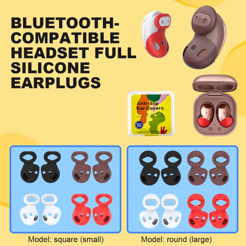 Silicone Earbud Case Cover Earplug Cap Replacement Dust Plugs Compatible For Samsung Galaxy Buds