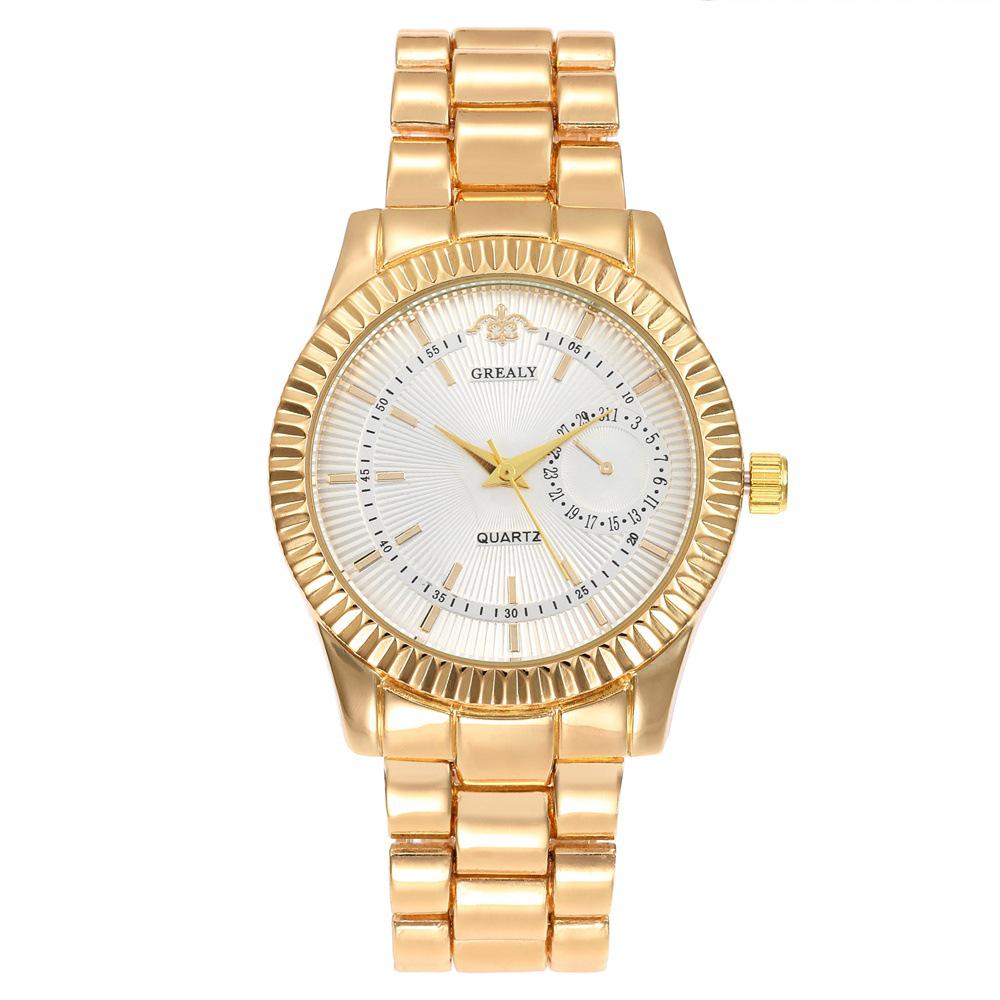 Women's & Men's Fashion Quartz Watch with Alloy Strap