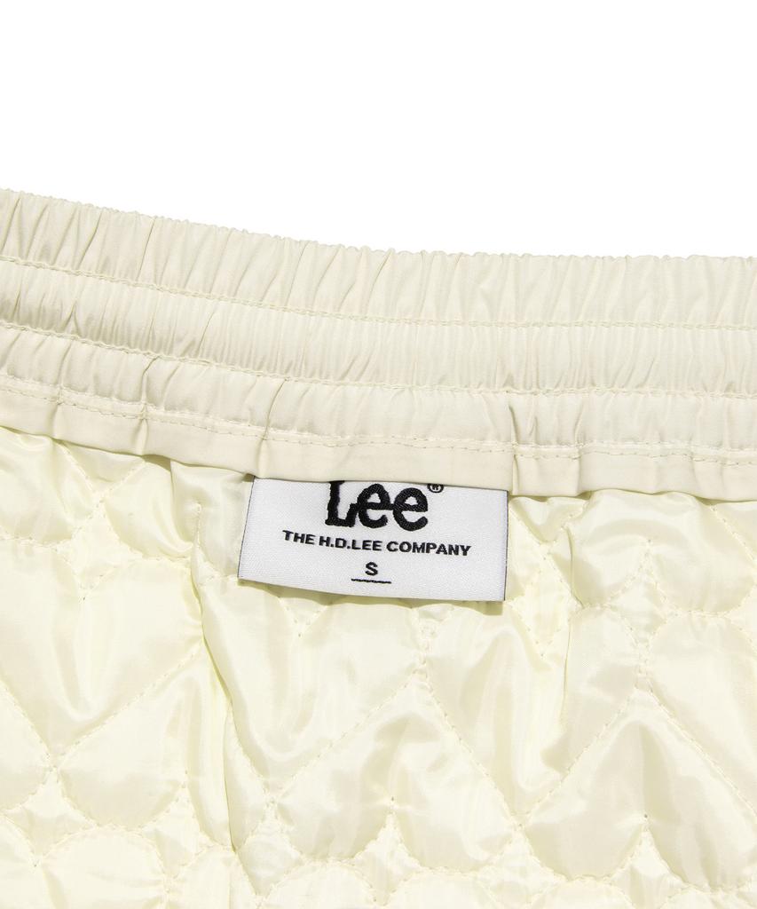 Lee Heart Quilted Mini Skirt Ivory