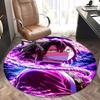 Anime Character Round Chair Mat - Fantasy Decorative Rug for Home
