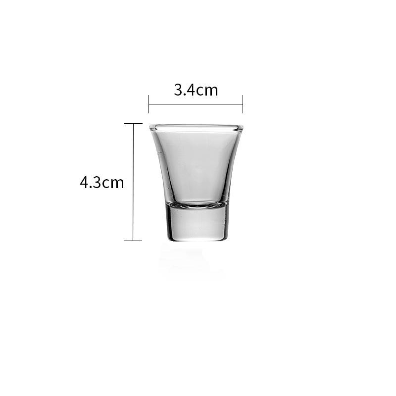 

Набор из 6 шт. 15 мл SGlass Mini Wine Glass Прозрачные толстодонные бокалы для виски, бренди, водки, текилы, подарки для членов семьи 6pcs