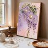 Handmade DIY Pearl Painting Purple Flowers Theme Bedroom Living Room Frameless Diy Handmade Sticky Diamond Creative Canvas Painting