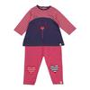 Lilly & Sid Baby Girls Cat Organic Cotton Top & Bottom Set