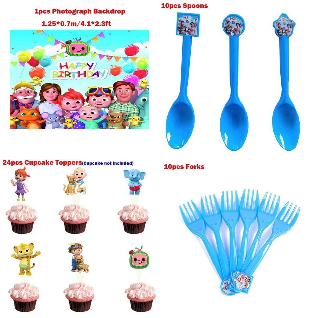 Vibrant Family Birthday Party Supplies Set With Cheerful Plates And Decor Elements