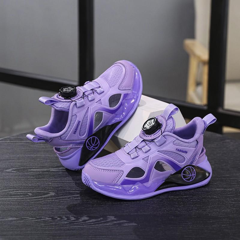 Children's sports shoes Boys' mesh shoes Breathable medium and large children's soft-soled lightweight running shoes Little girl Hollow casual c