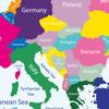 English Map Series Background Cloth World Map Political Distribution Map With Flag Photo Cloth