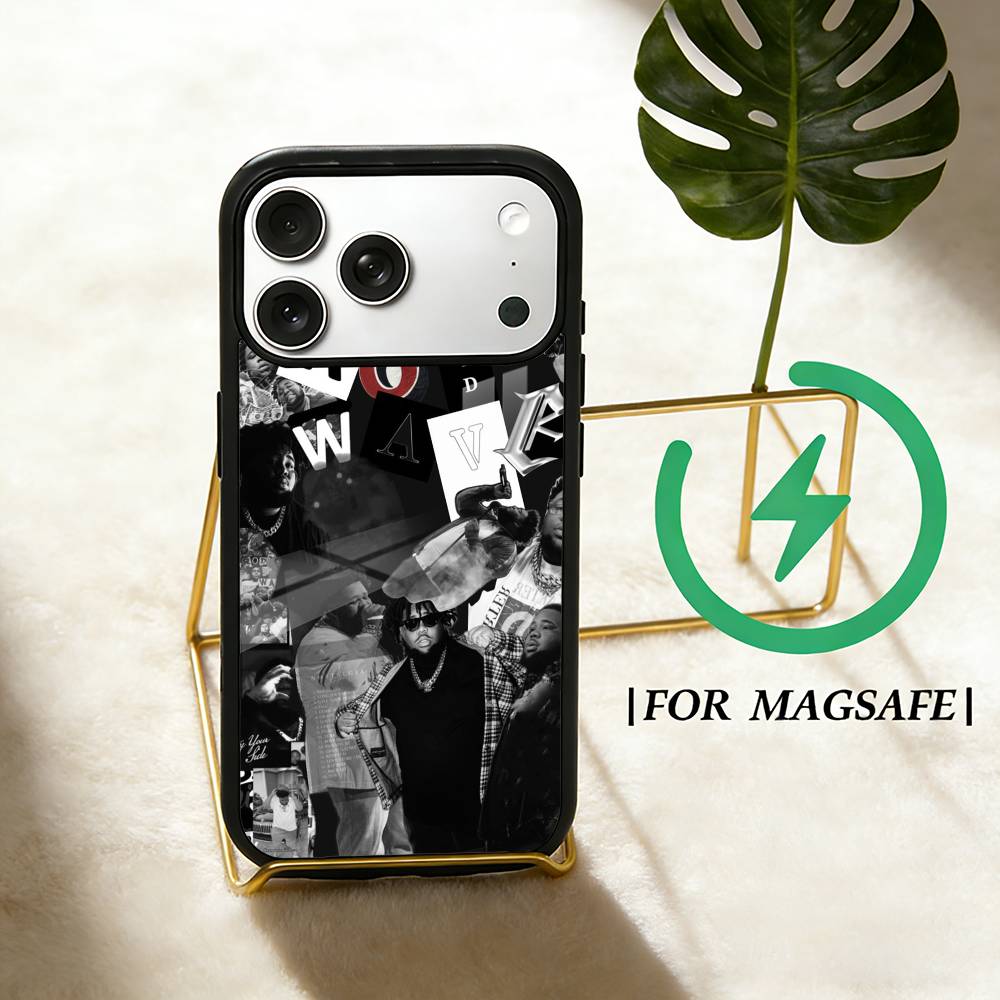 Rapper R-Rod Wave  Phone Case For iPhone 17 16 15 14 13 12  Pro Max Plus for Magsafe Mirror Wireless Magnetic Cover