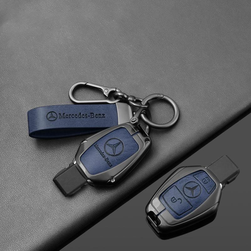 CRI1Leather Car Remote Key Case Cover Shell For Mercedes Benz A B G R Class GLA CLA GLK GLC CLS W176 W204 W251 W463 W205 A200 A260