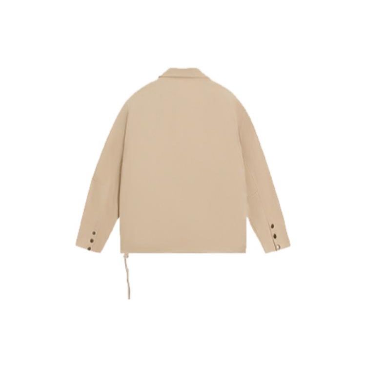 Li-Ning X Disney Skateboard Series Logo Embroidered Turn-Down Collar Single-Breasted Jacket Men Jacket Khaki AFDS457-2