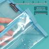 Large Capacity Transparent Double-Layer PVC Document Bag