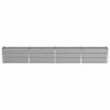 Plant Pot Light Grey 320 X 40 X 45 Cm Steel