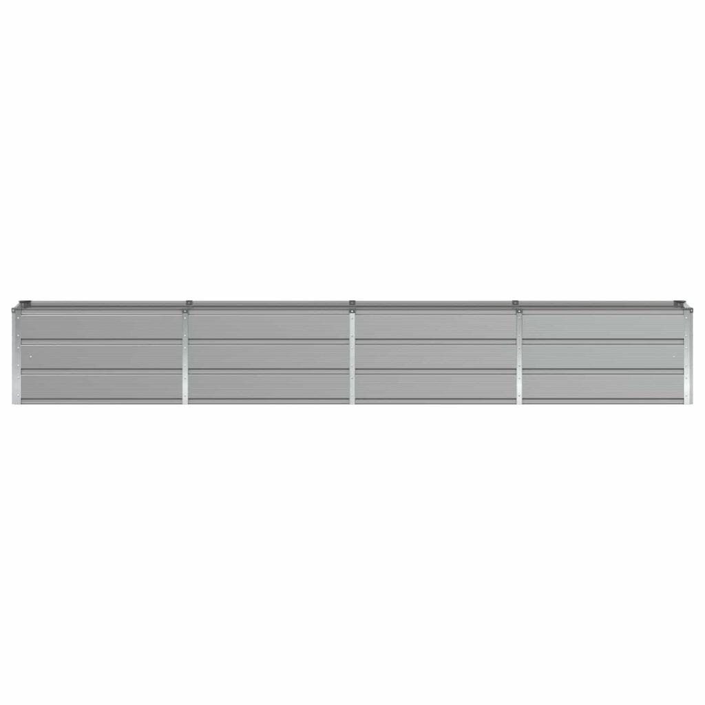 Plant Pot Light Grey 320 X 40 X 45 Cm Steel
