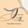 Punk Snake Bendable Choker Adjustable Y-Shaped Metal Snake Wrap Necklace Personality Jewelry Accessory